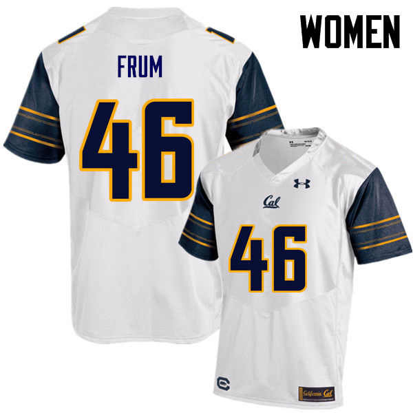 Women #46 Garrett Frum Cal Bears (California Golden Bears College) Football Jerseys Sale-White